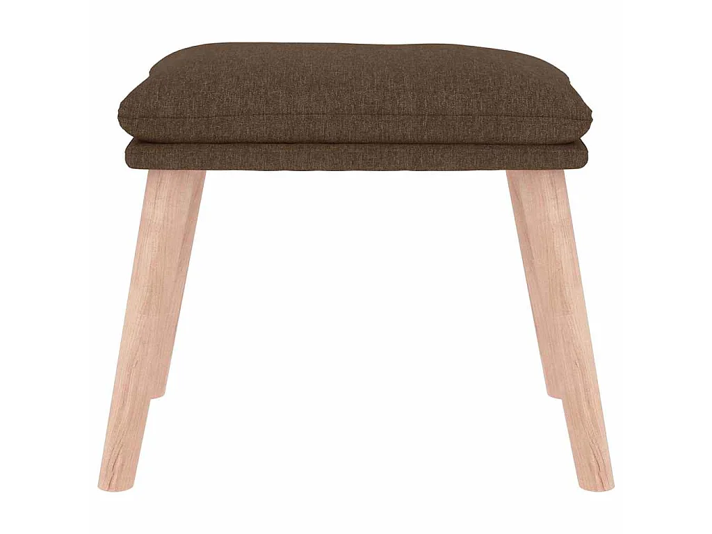 Fußhocker Braun 45x29,5x35 cm Stoff