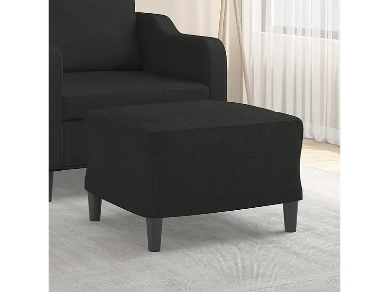 Fußhocker Schwarz 60x50x41 cm Stoff