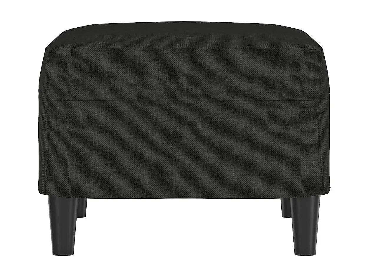 Repose-pied Noir 60x50x41 cm Tissu