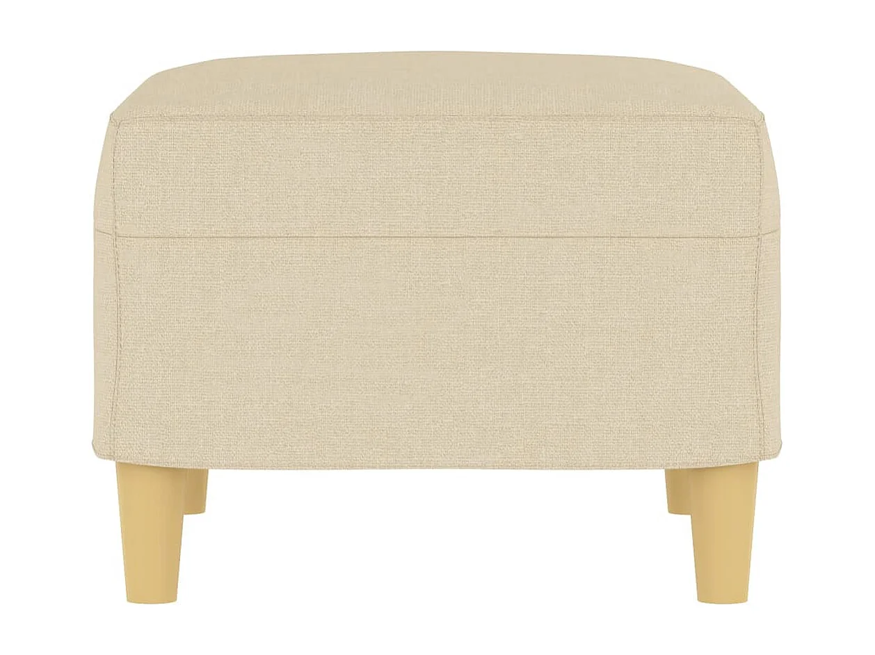 Fußhocker Creme 60x50x41 cm Stoff