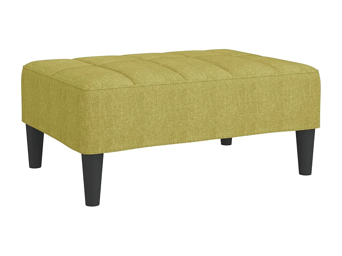 Poggiapiedi Verde 78x56x32 cm in Tessuto