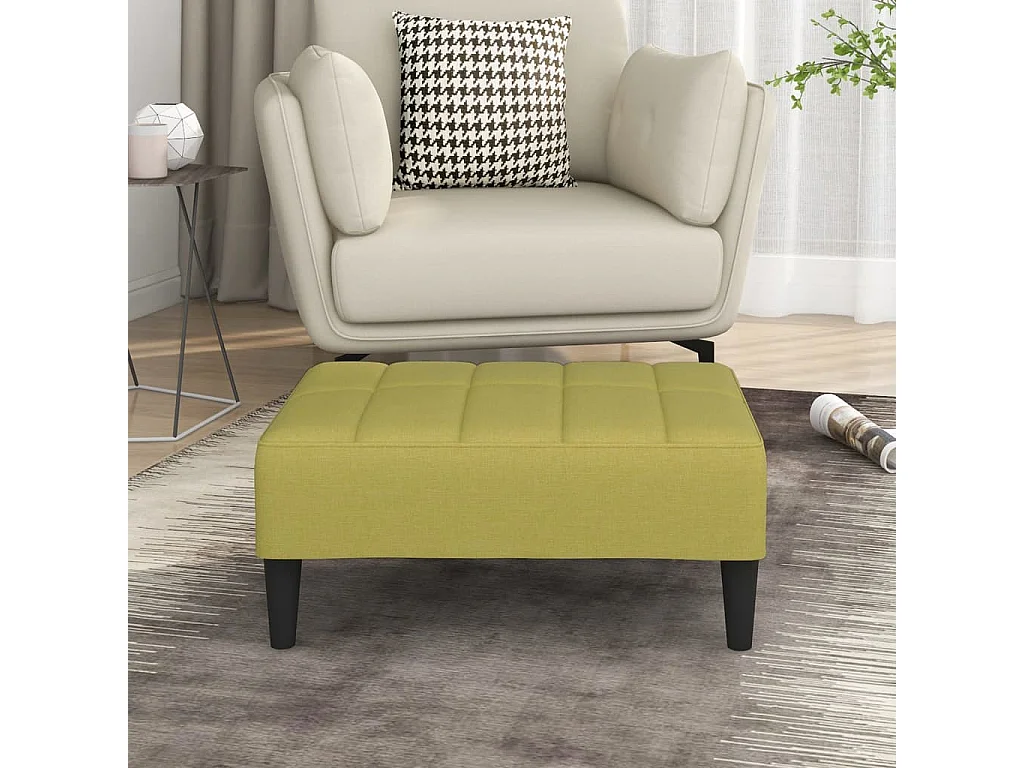 Repose-pied Vert 78x56x32 cm Tissu