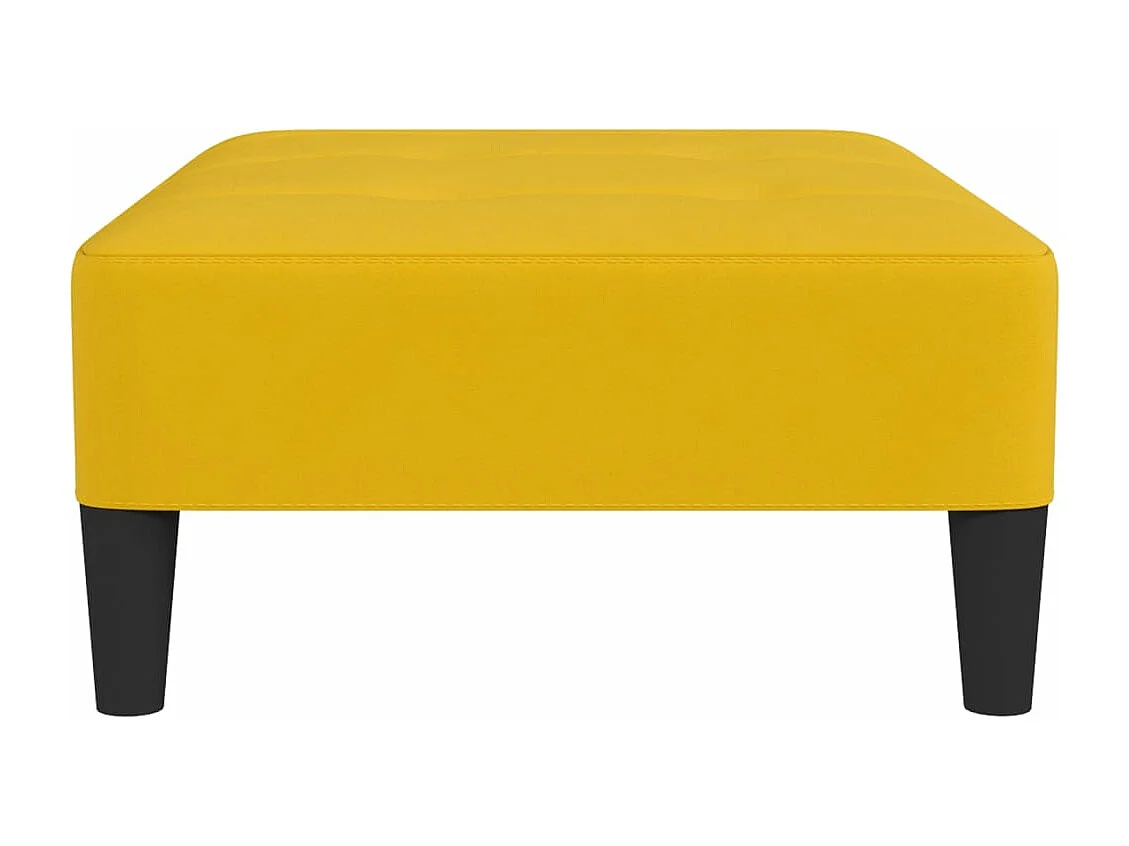 Repose-pied Jaune 78x56x32 cm Velours