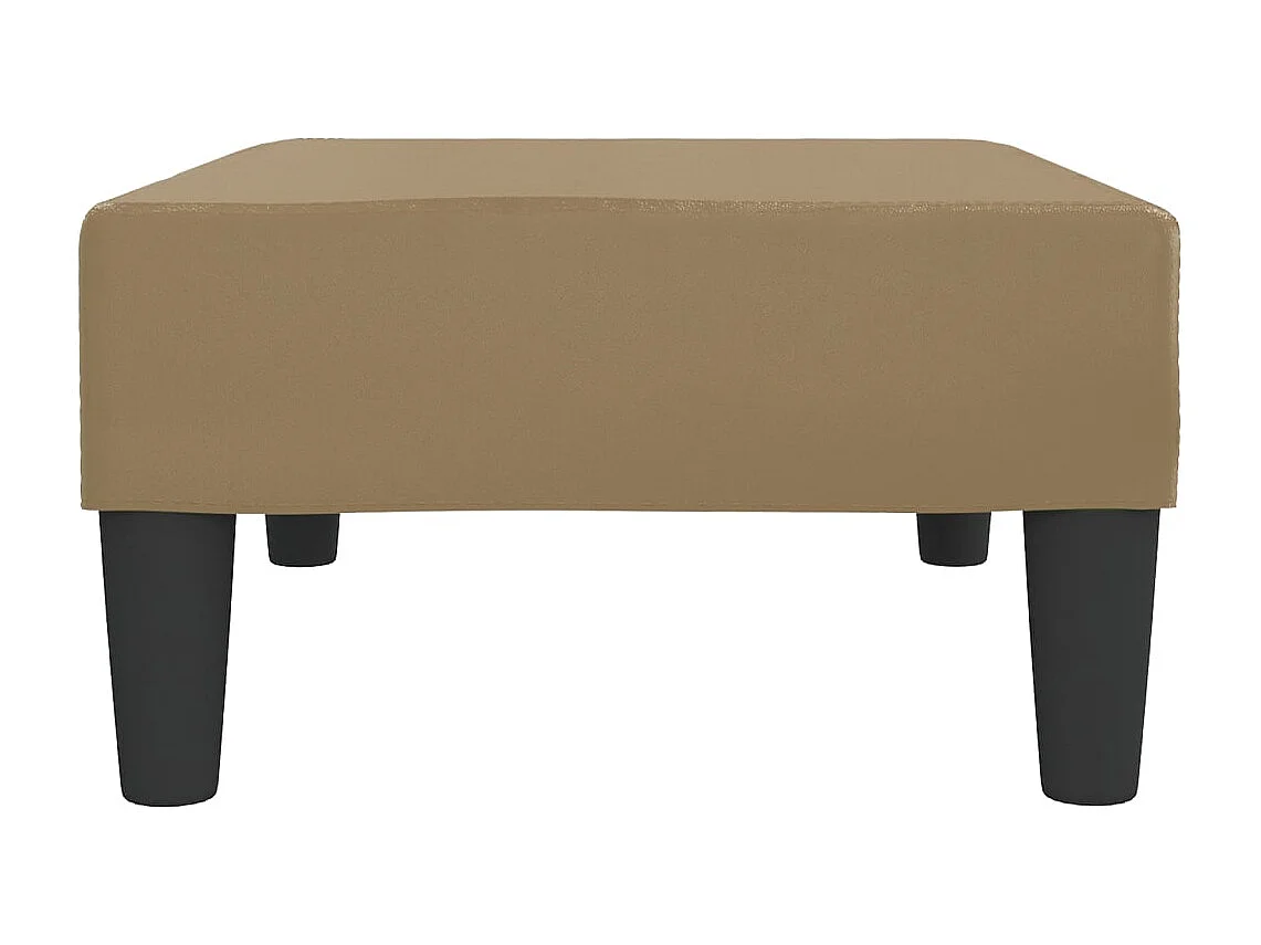 Apoio de pés 78x56x32 couro artificial cappuccino