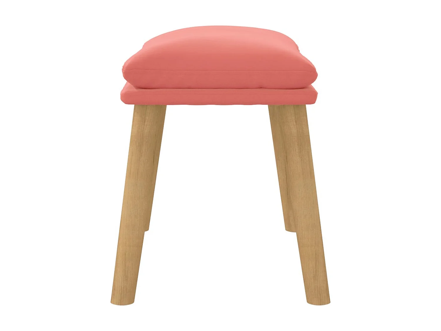 Repose-pied Rose 45x29,5x35 cm Velours