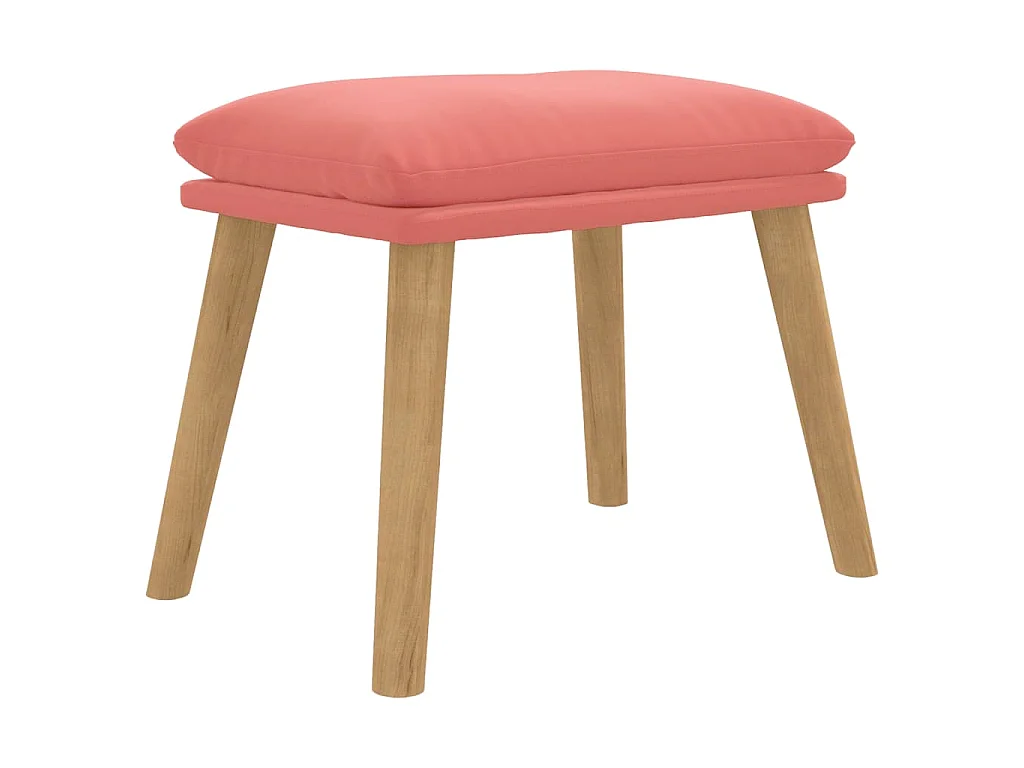 Repose-pied Rose 45x29,5x35 cm Velours