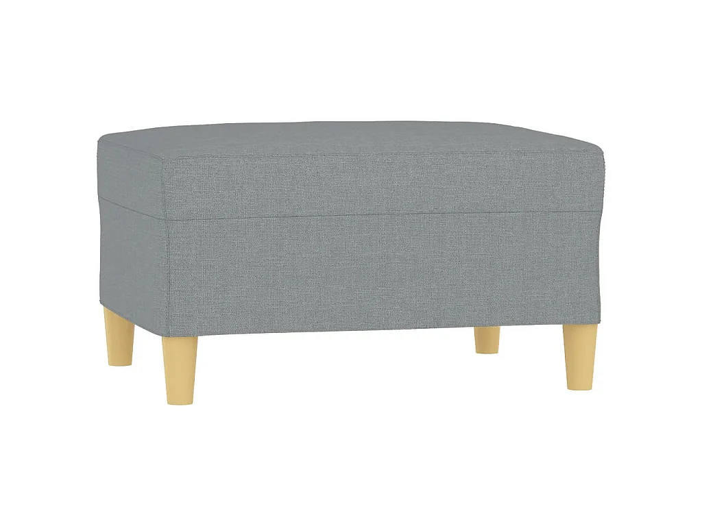 Fußhocker Hellgrau 70x55x41 cm Stoff