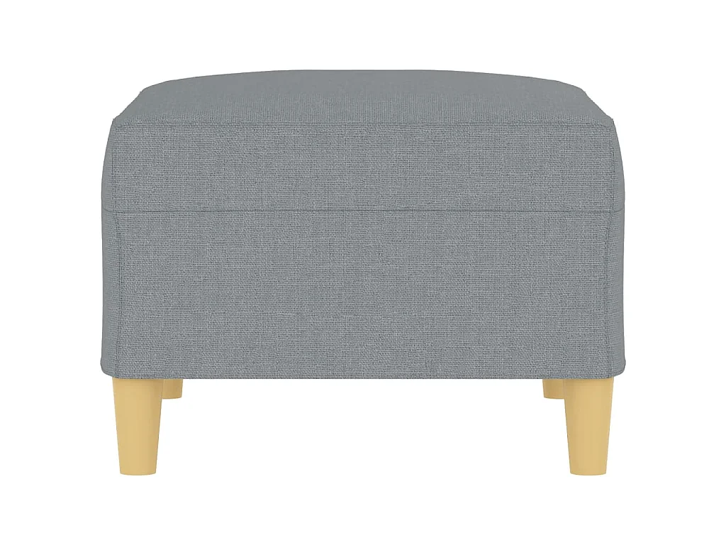 Fußhocker Hellgrau 70x55x41 cm Stoff