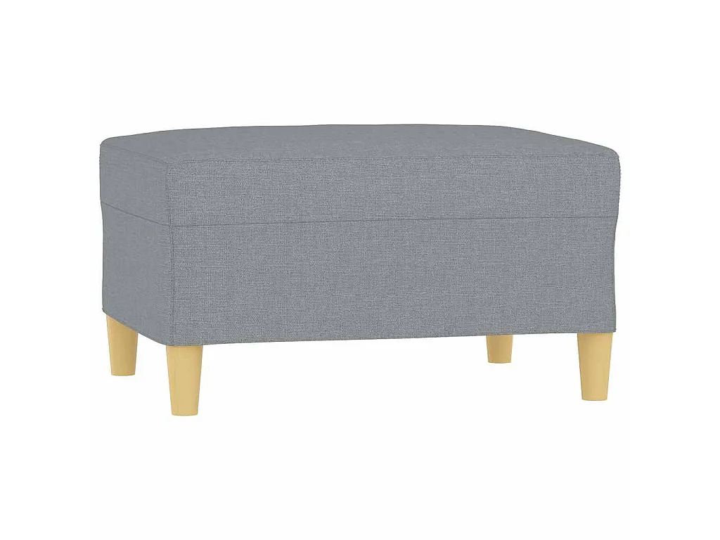 Repose-pied Gris clair 70x55x41 cm Tissu