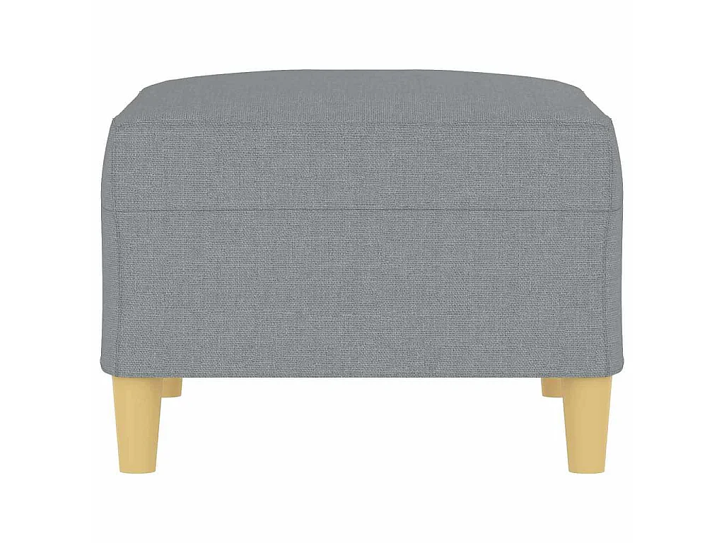 Repose-pied Gris clair 70x55x41 cm Tissu