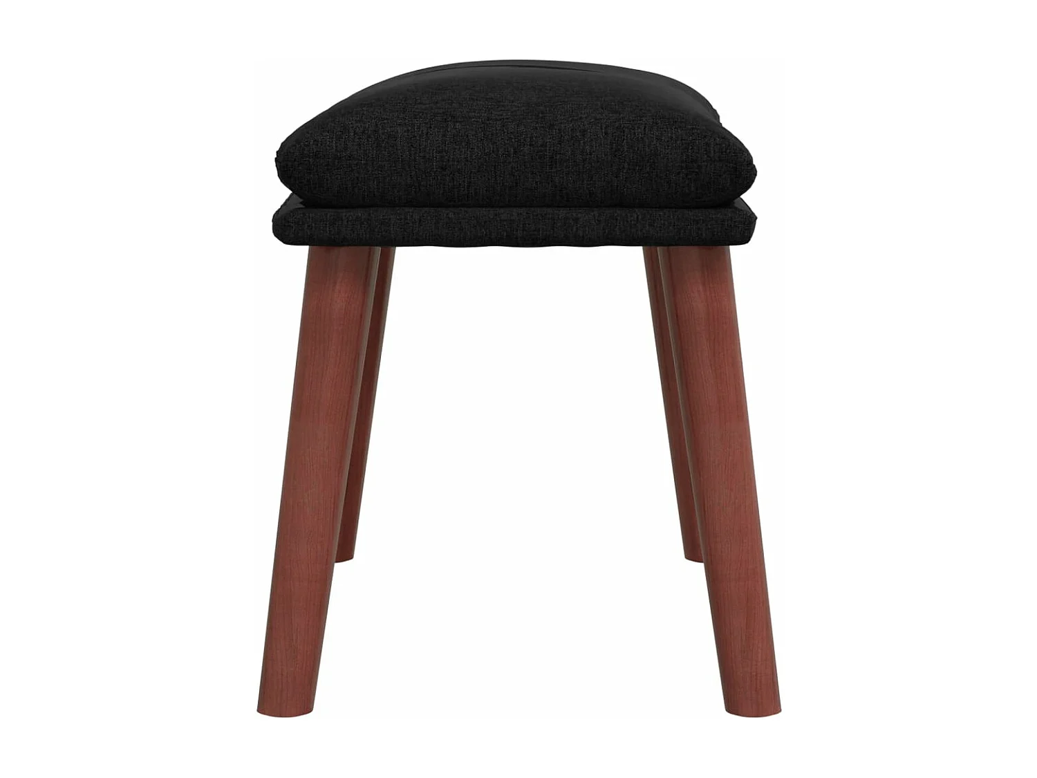 Apoio de pés 45x29,5x35 cm tecido preto