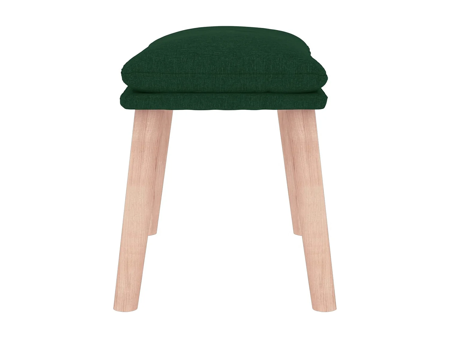 Repose-pied Vert foncé 45x29,5x35 cm Tissu