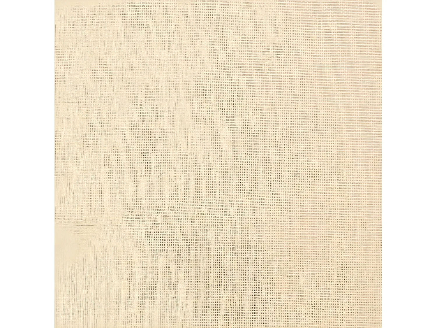 Reposapiés tela y cuero sintético color crema 45x29,5x35 cm