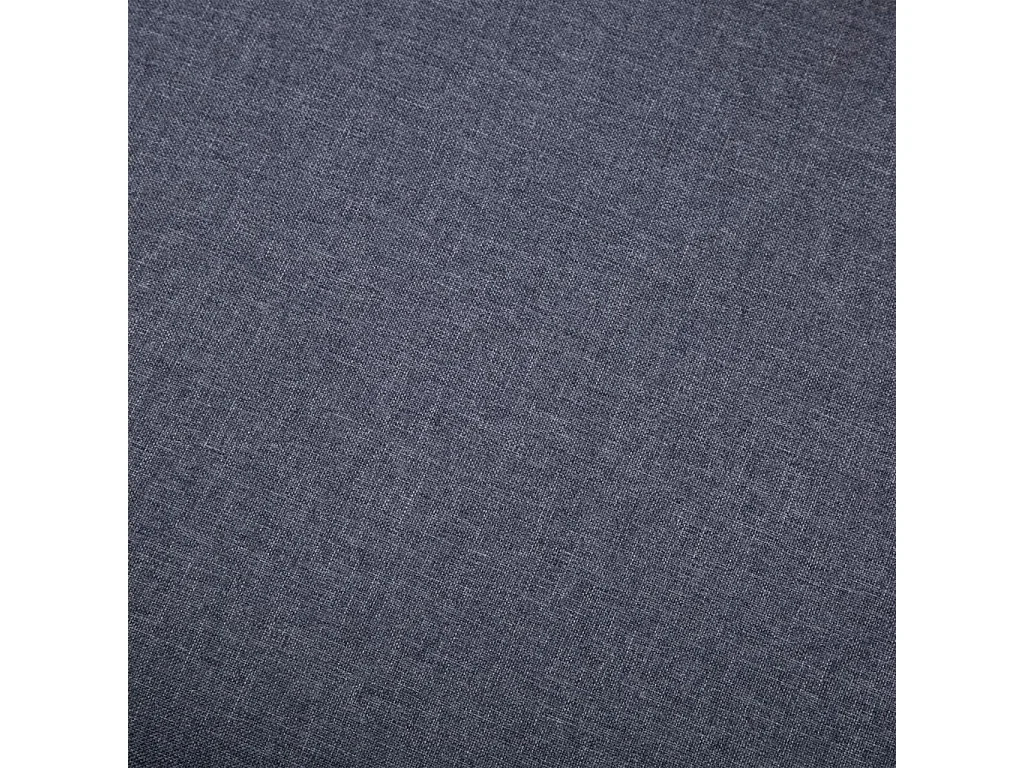 Voetenbank 73x43x42 cm stoffen bekleding donkergrijs