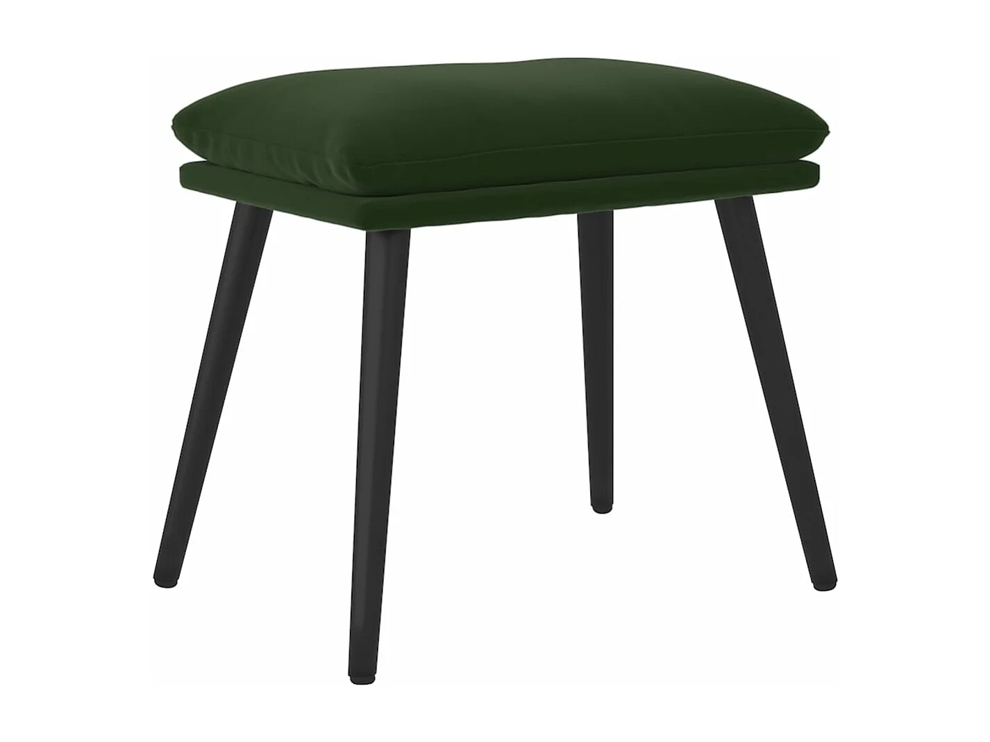 Apoio de pés 45x29,5x35 cm veludo verde-escuro
