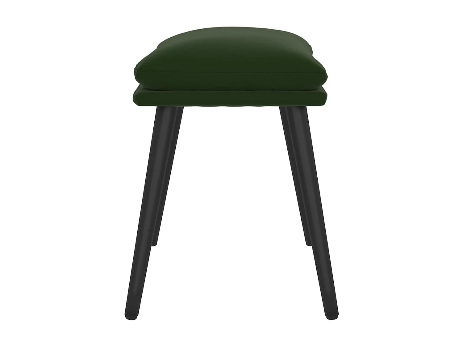 Apoio de pés 45x29,5x35 cm veludo verde-escuro