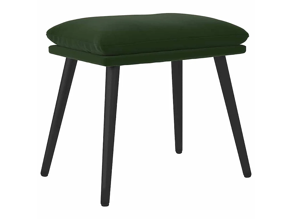 Fußhocker Dunkelgrün 45x29,5x35 cm Samt
