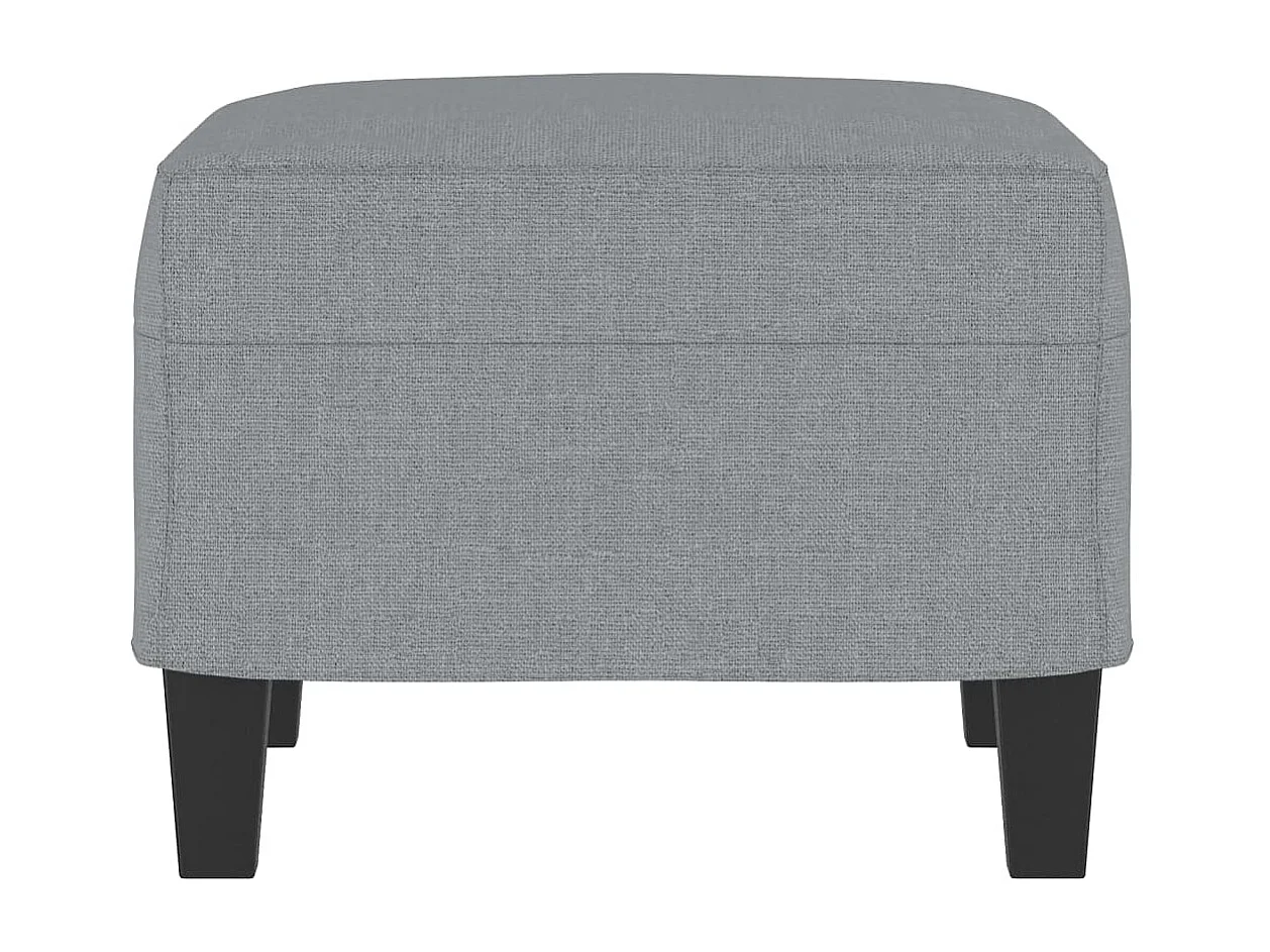 Repose-pied Gris clair 60x50x41 cm Tissu