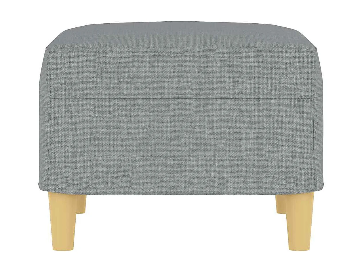 Fußhocker Hellgrau 60x50x41 cm Stoff