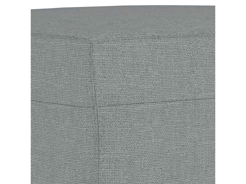 Fußhocker Hellgrau 60x50x41 cm Stoff