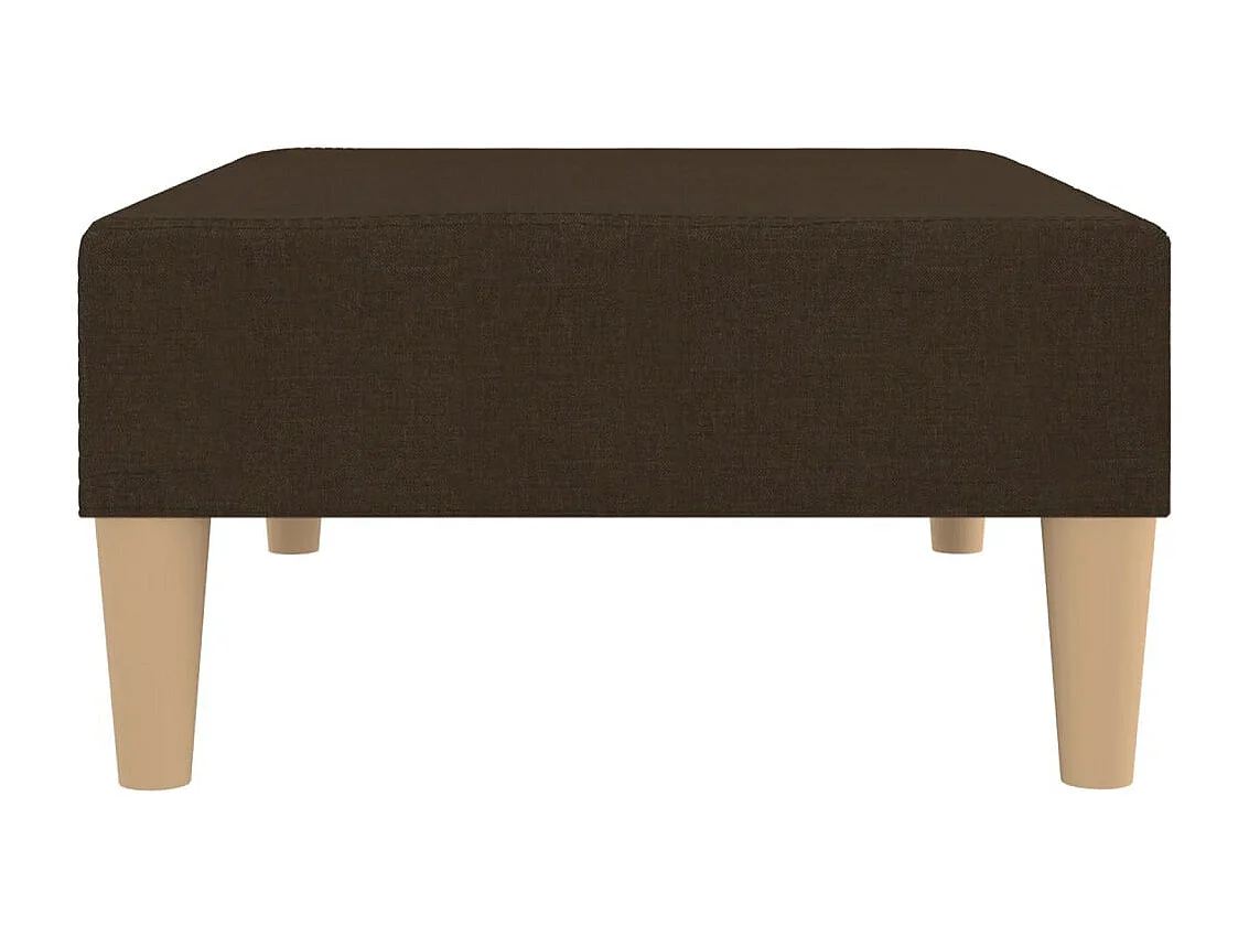 Repose-pied Marron foncé 78x56x32 cm Tissu