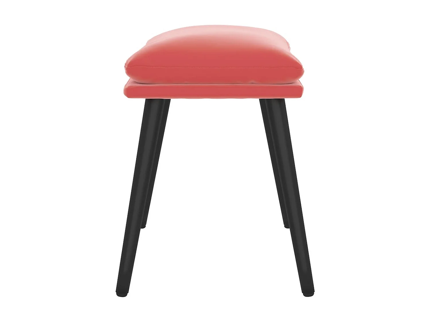 Apoio de pés 45x29,5x35 cm veludo rosa