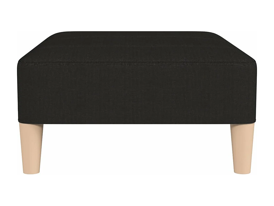 Repose-pied Noir 78x56x32 cm Tissu