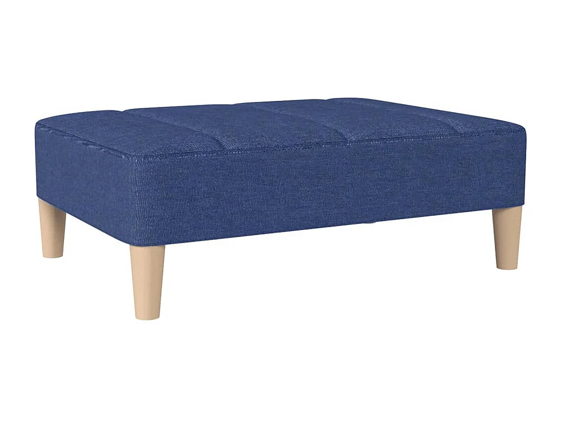 Fußhocker Blau 78x56x32 cm Stoff