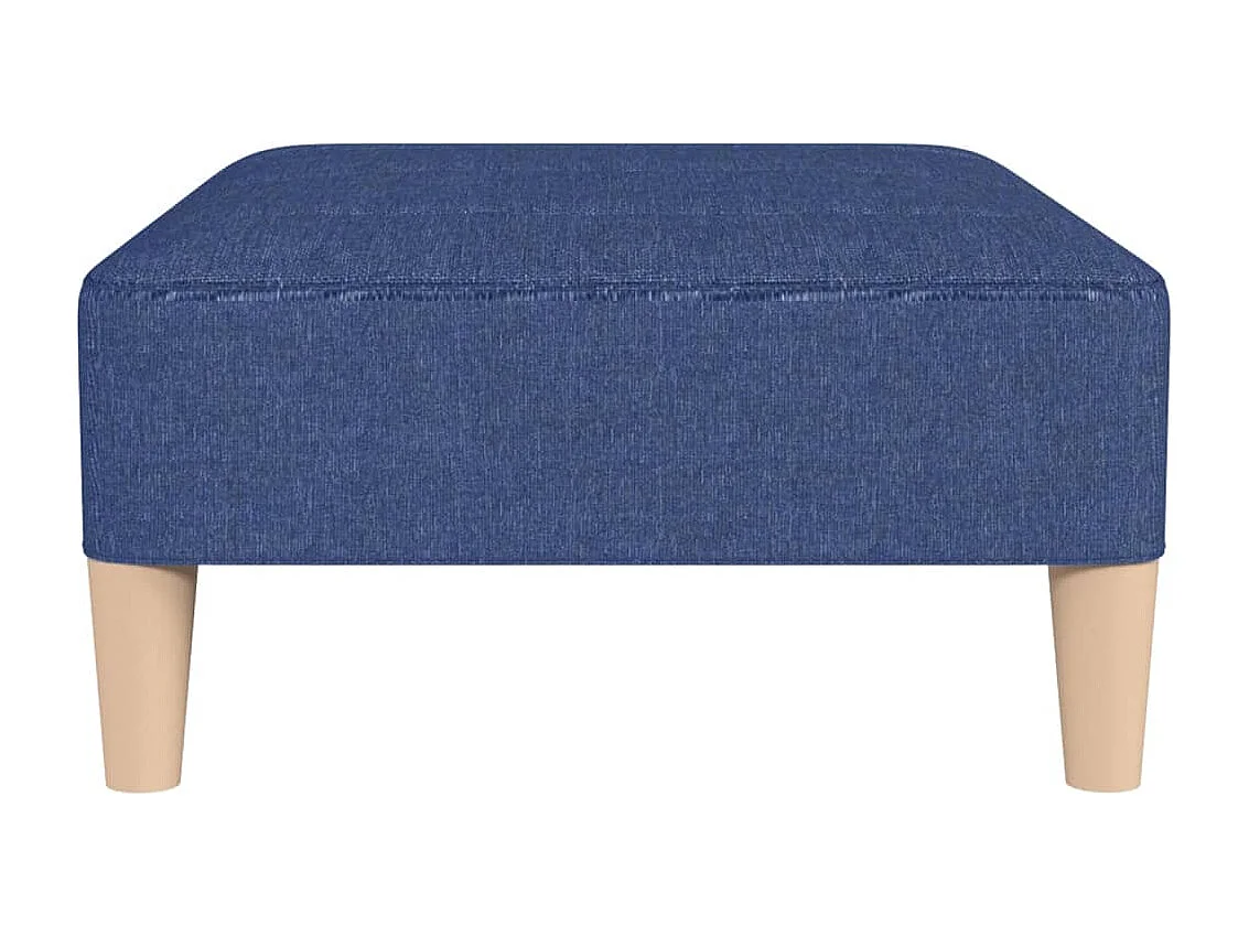 Fußhocker Blau 78x56x32 cm Stoff