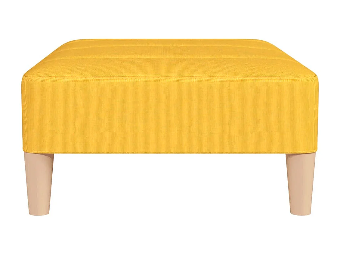 Poggiapiedi Giallo 78x56x32 cm in Tessuto
