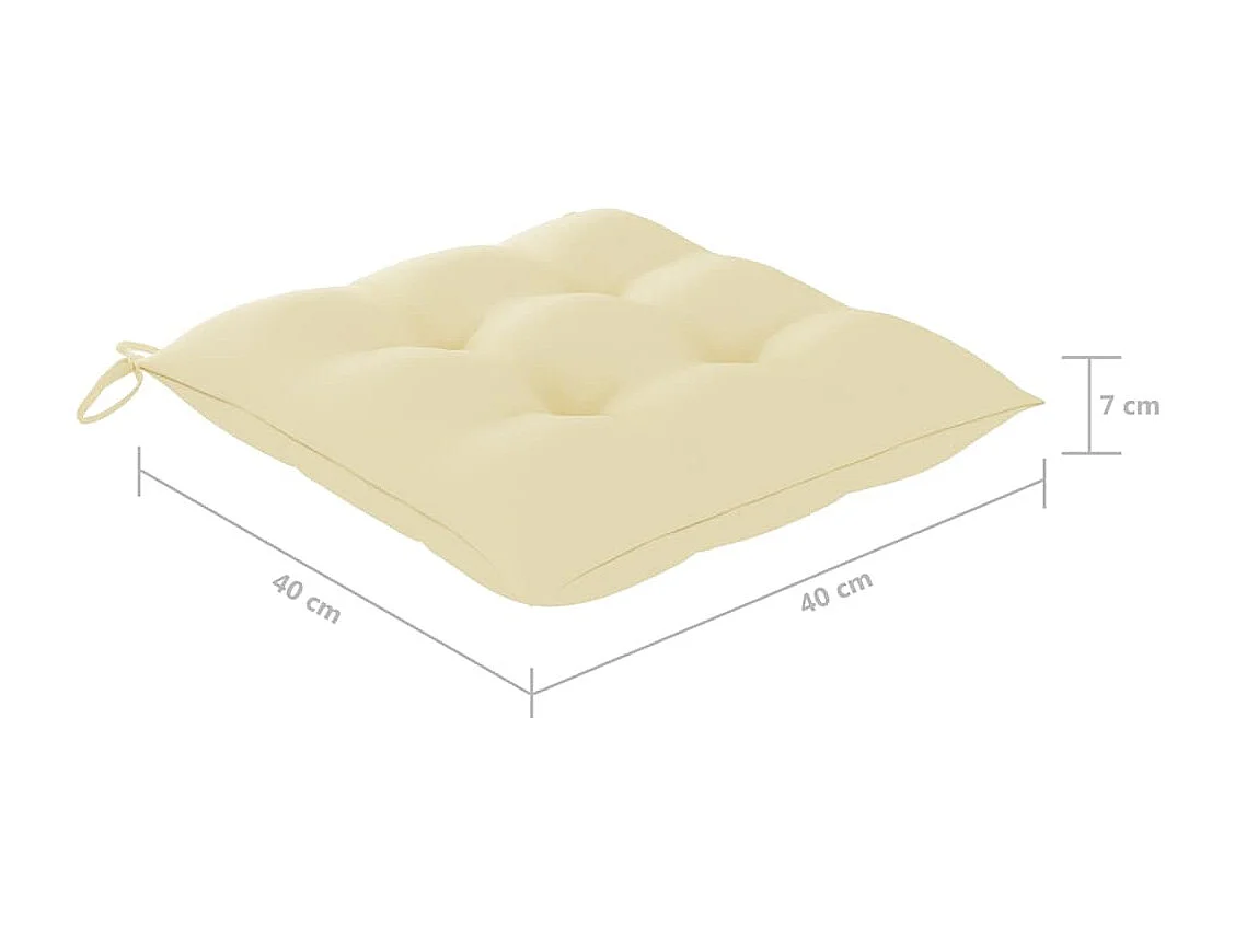 Cadeiras de exterior dobráveis 8pcs c/ almofadões acácia maciça