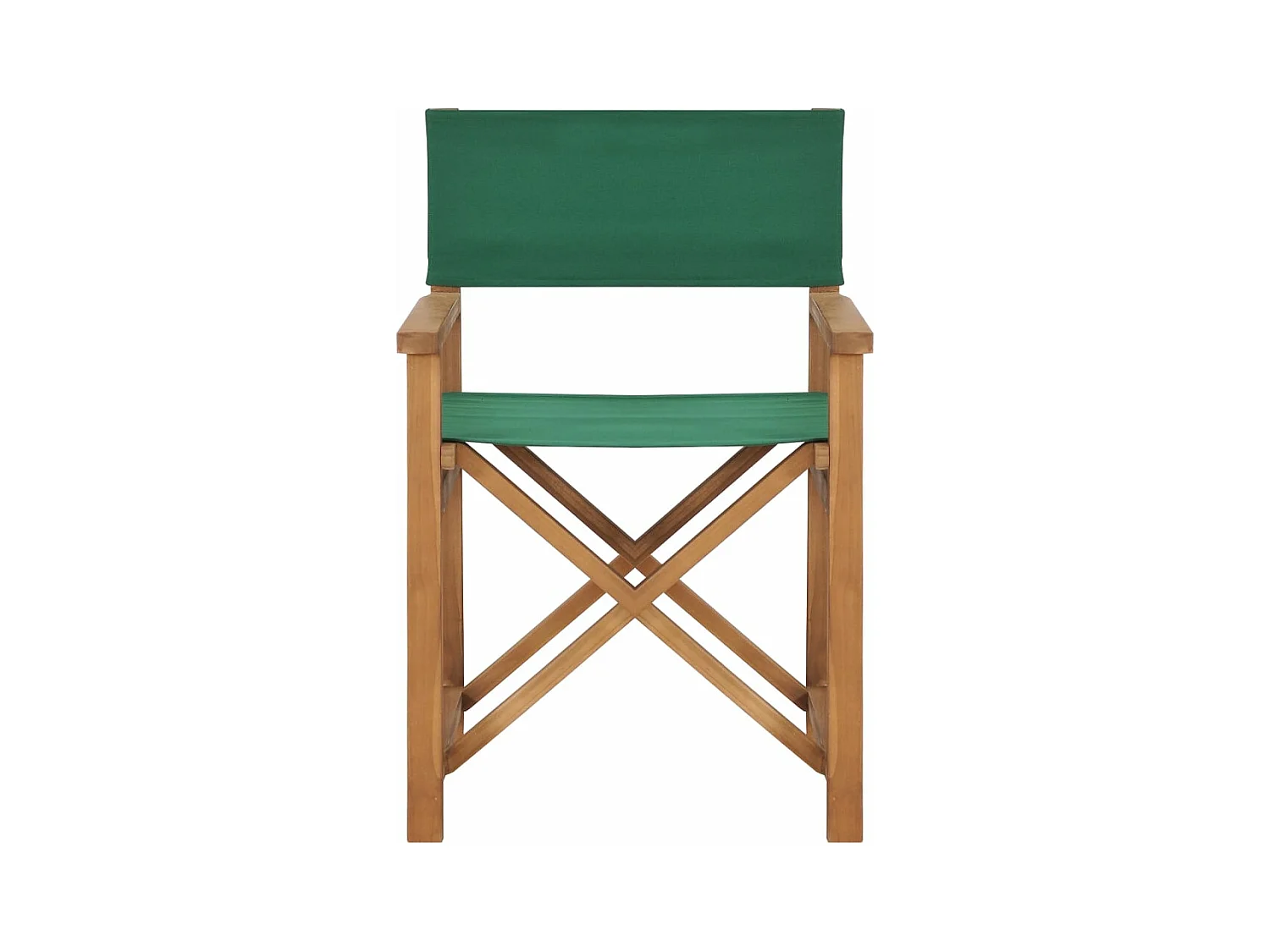 Regiestuhl Massivholz Teak Grün