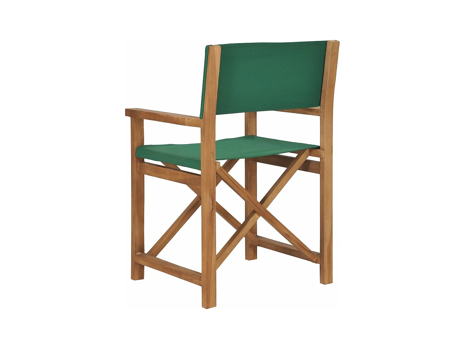Regiestuhl Massivholz Teak Grün