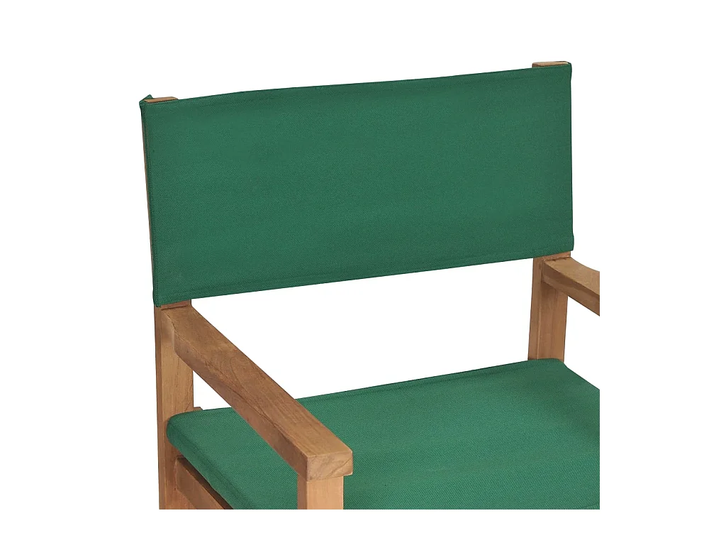 Regiestuhl Massivholz Teak Grün