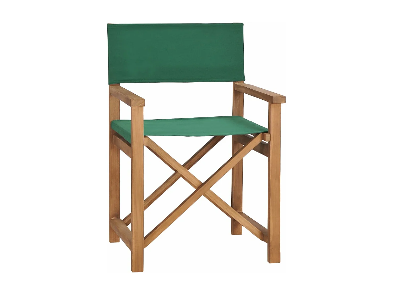 Regiestuhl Massivholz Teak Grün