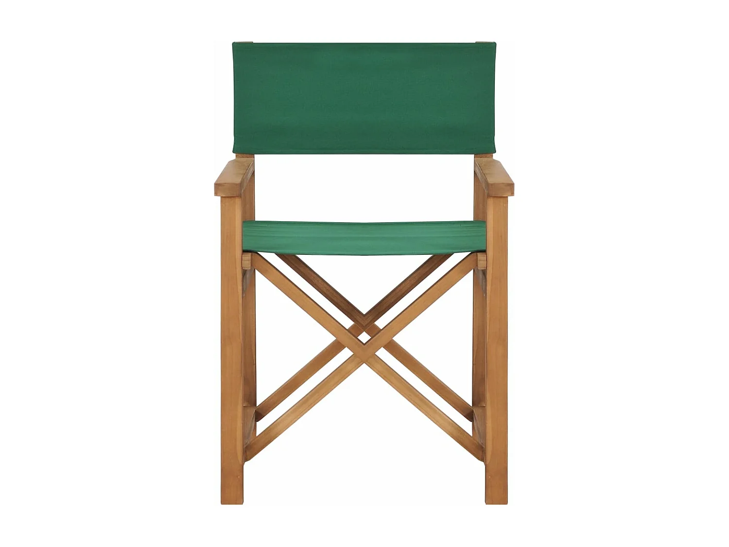 Regiestuhl Massivholz Teak Grün