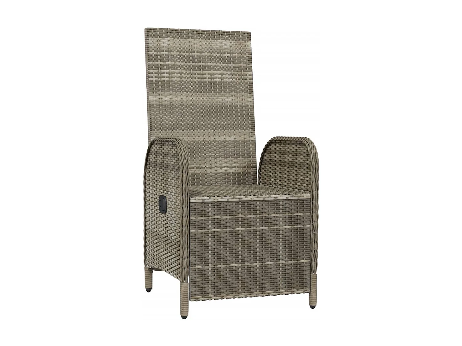 Garten-Relaxsessel mit Kissen 2 Stk. Poly Rattan Grau