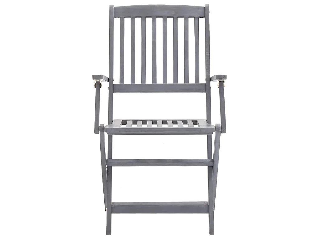 Chaises pliantes 6 pièces avec coussins en bois d'acacia massif