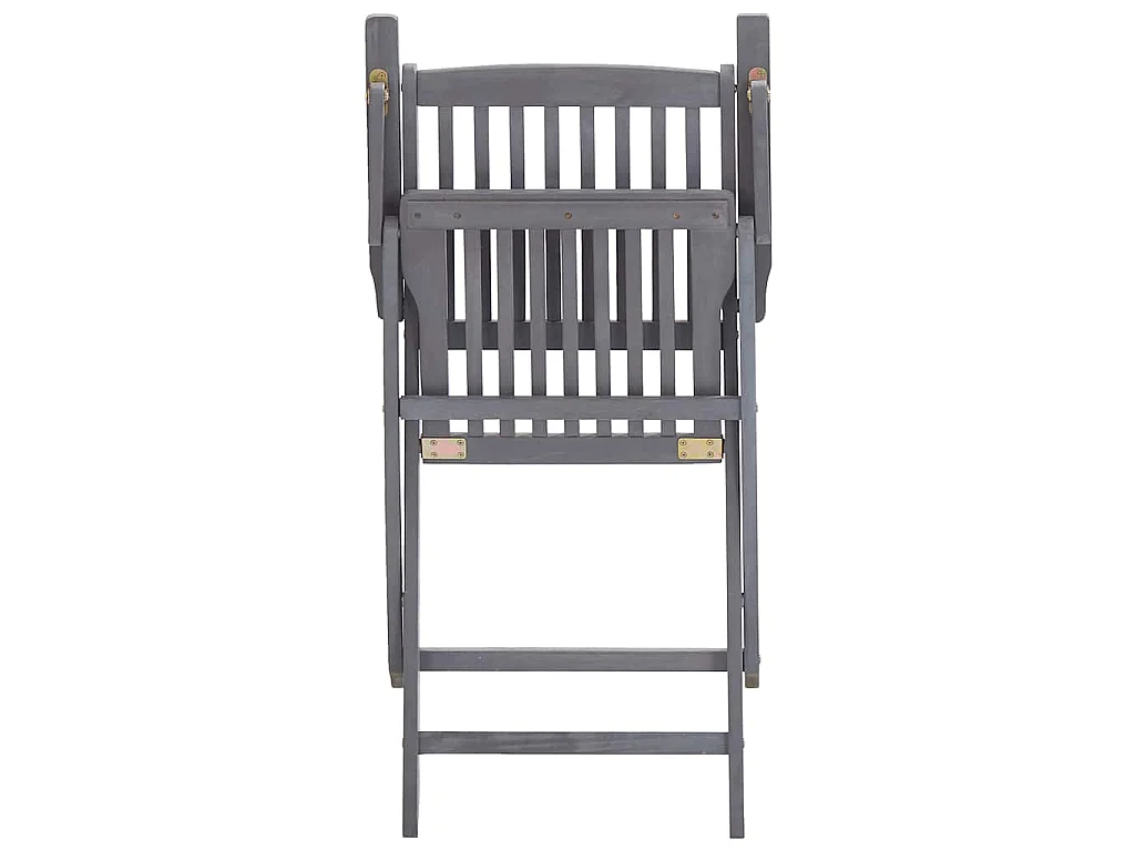 Chaises pliantes 6 pièces avec coussins en bois d'acacia massif