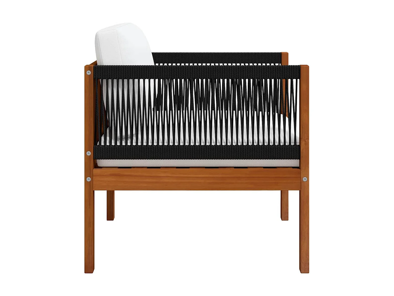 Chaises empilables d'extérieur lot de 6 Gris Résine tressée