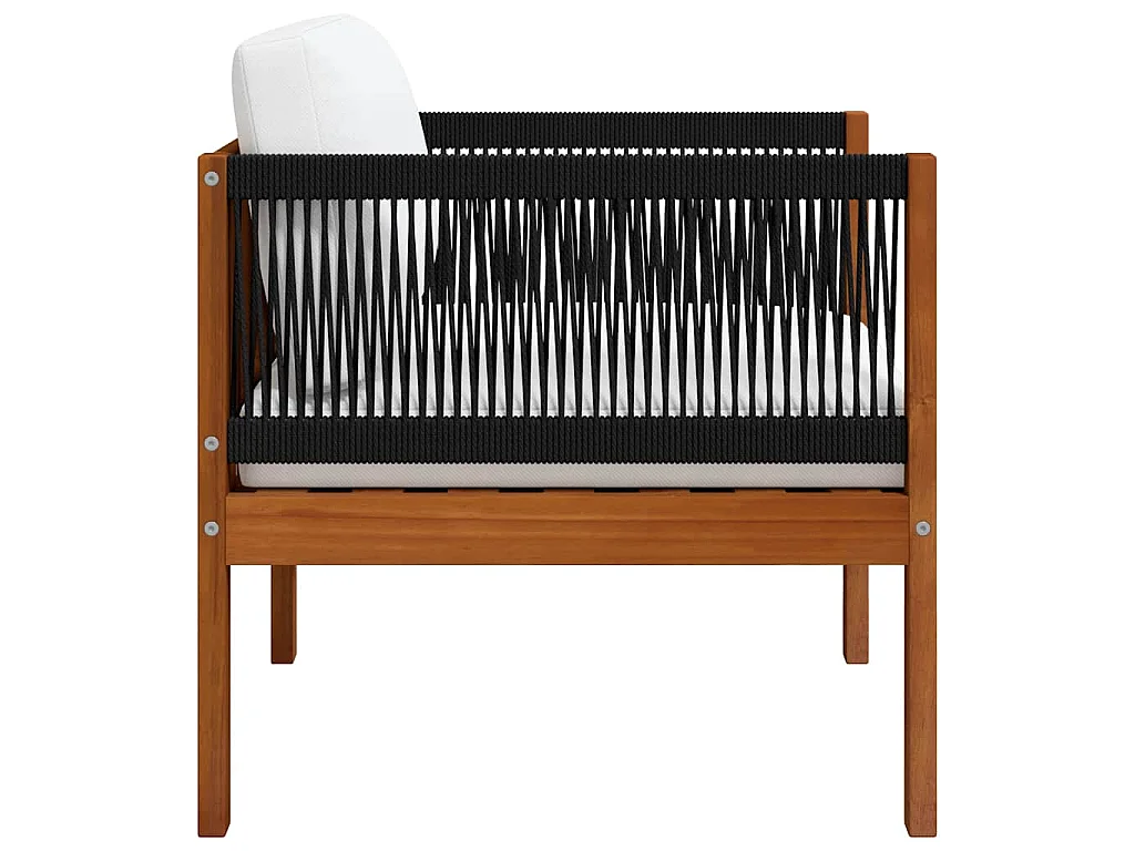 Chaises empilables d'extérieur lot de 6 Gris Résine tressée