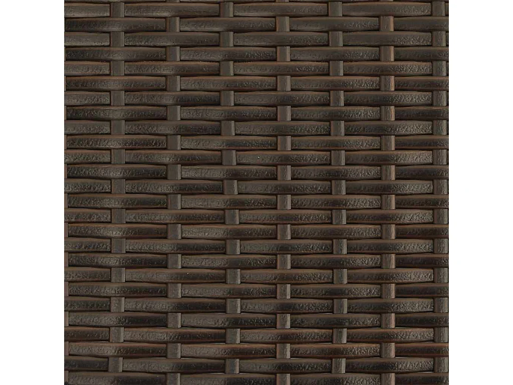 Chaises empilables d'extérieur lot de 4 Résine tressée Marron