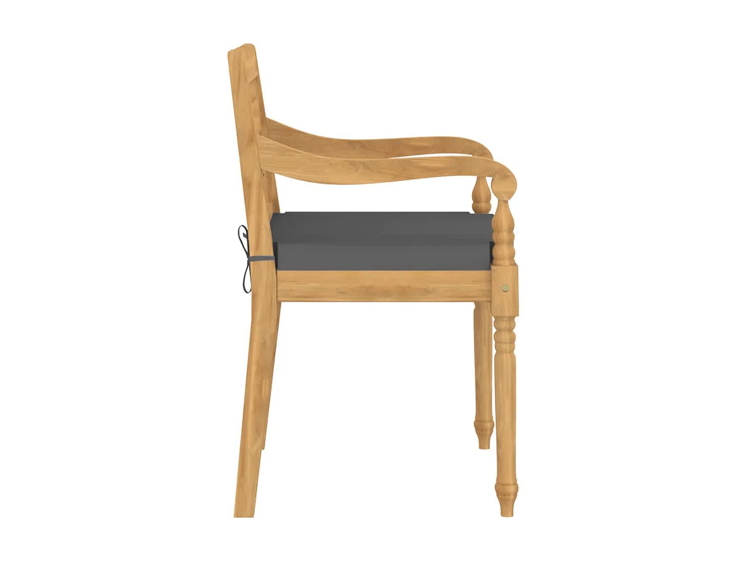 Batavia-Stühle 8 Stk. mit Kissen Massivholz Teak