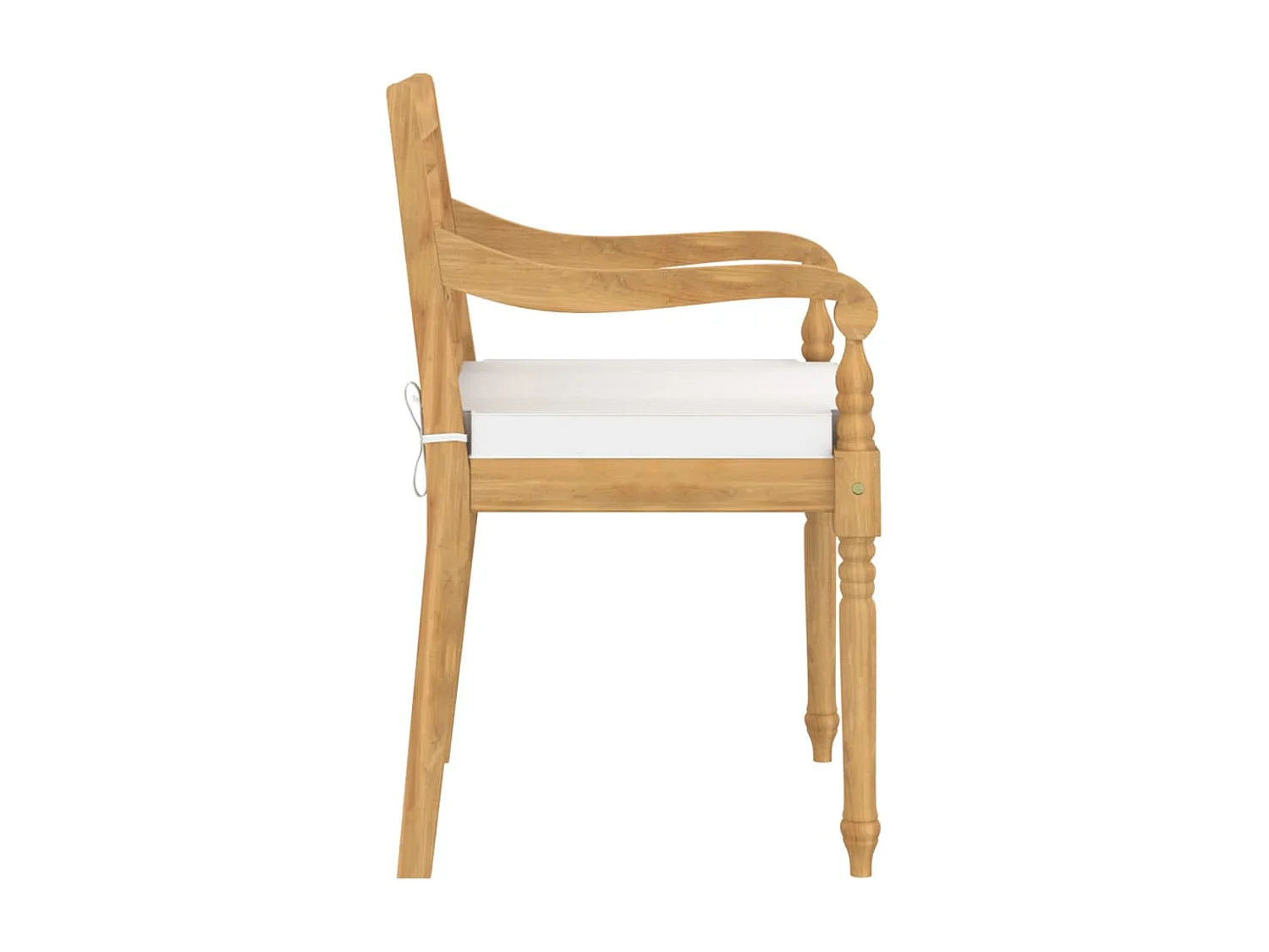 Cadeiras Batávia com almofadões 8 pcs madeira de teca maciça