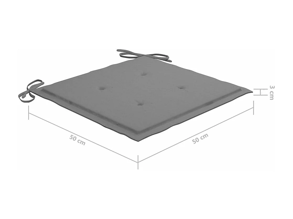 Cadeiras de jardim com almofadões 6 pcs acácia maciça