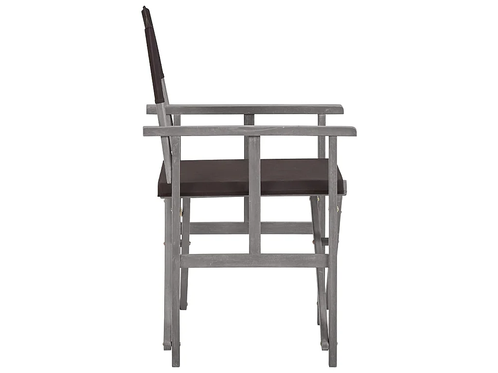 Chaises de metteur en scène lot de 2 Bois massif d'acacia