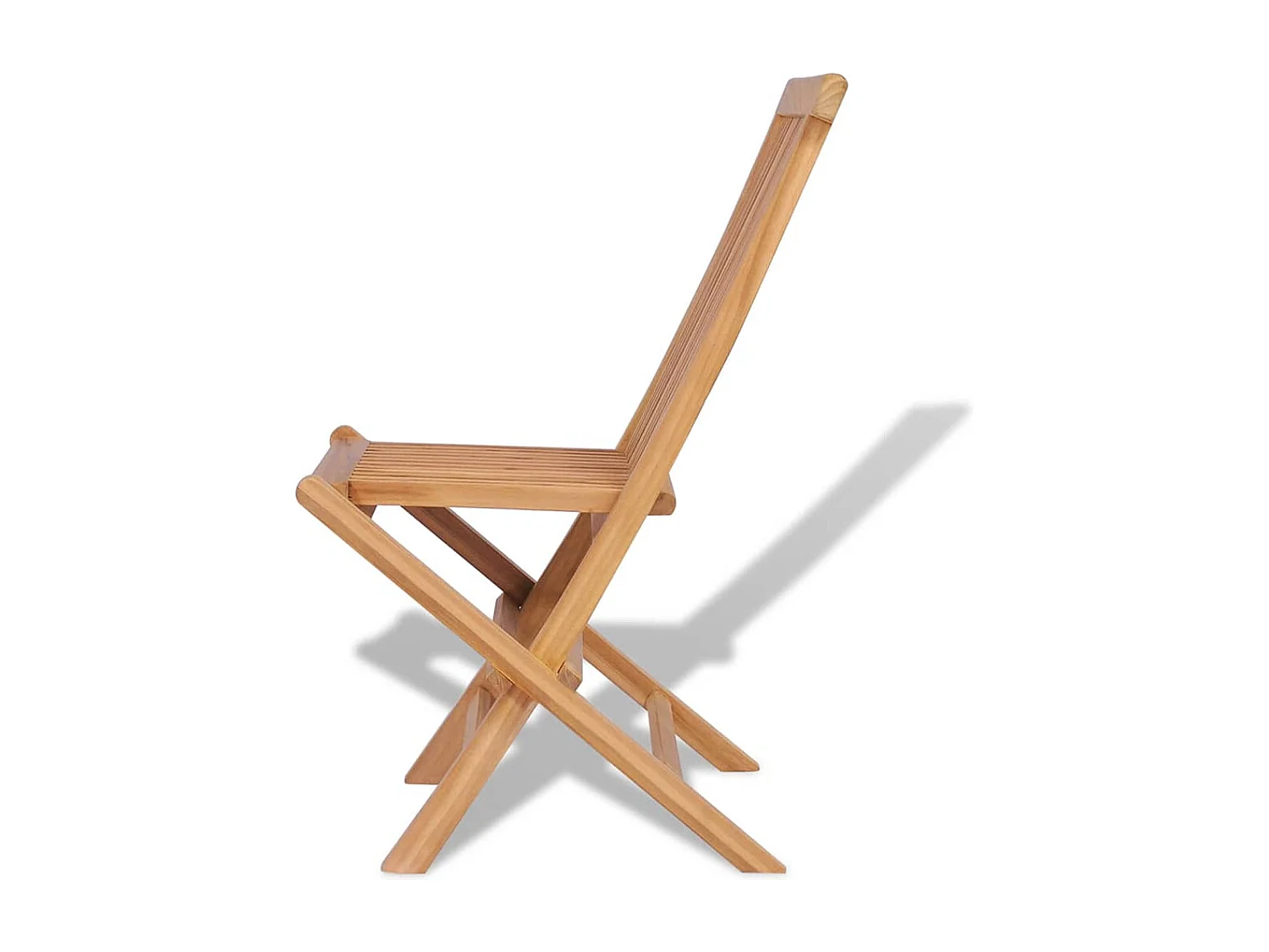 Chaises pliables de jardin lot de 4 Bois de teck solide