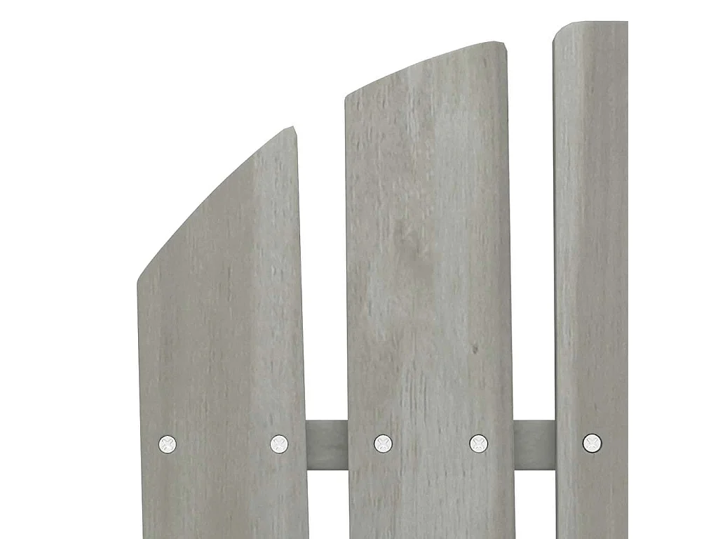 Cadeira de jardim Adirondack 2 lugares abeto maciço cinzento