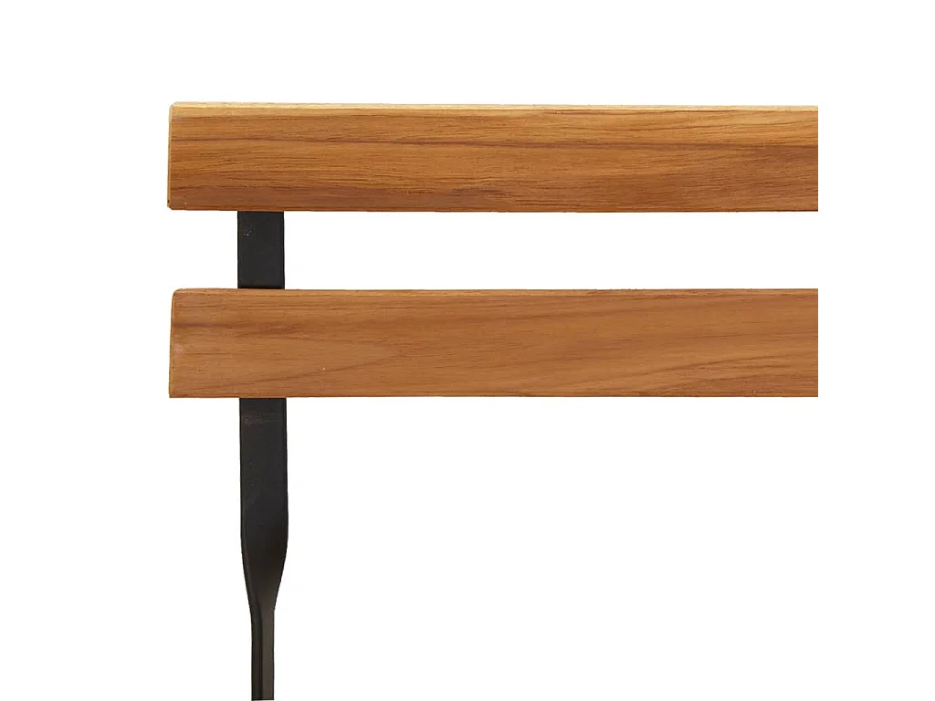 Bistrostühle 4 Stk. Klappbar Massivholz Teak und Stahl