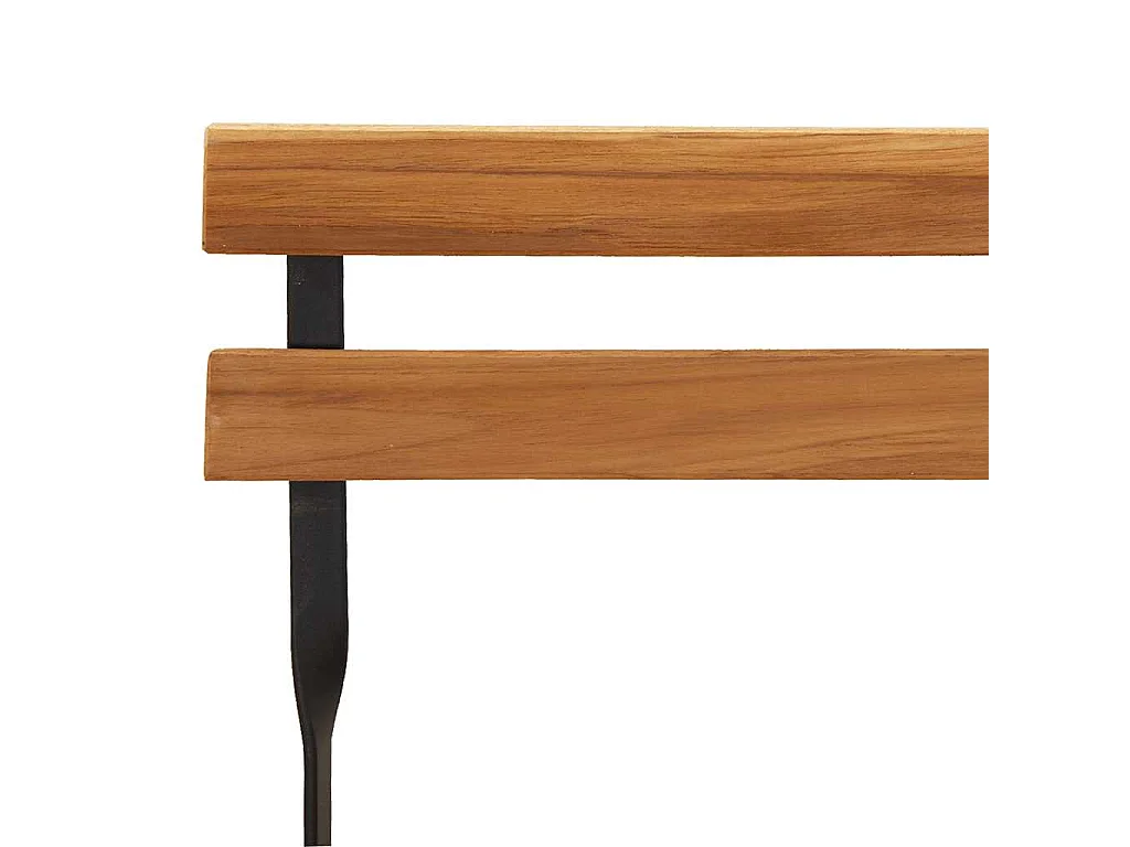Bistrostühle 4 Stk. Klappbar Massivholz Teak und Stahl